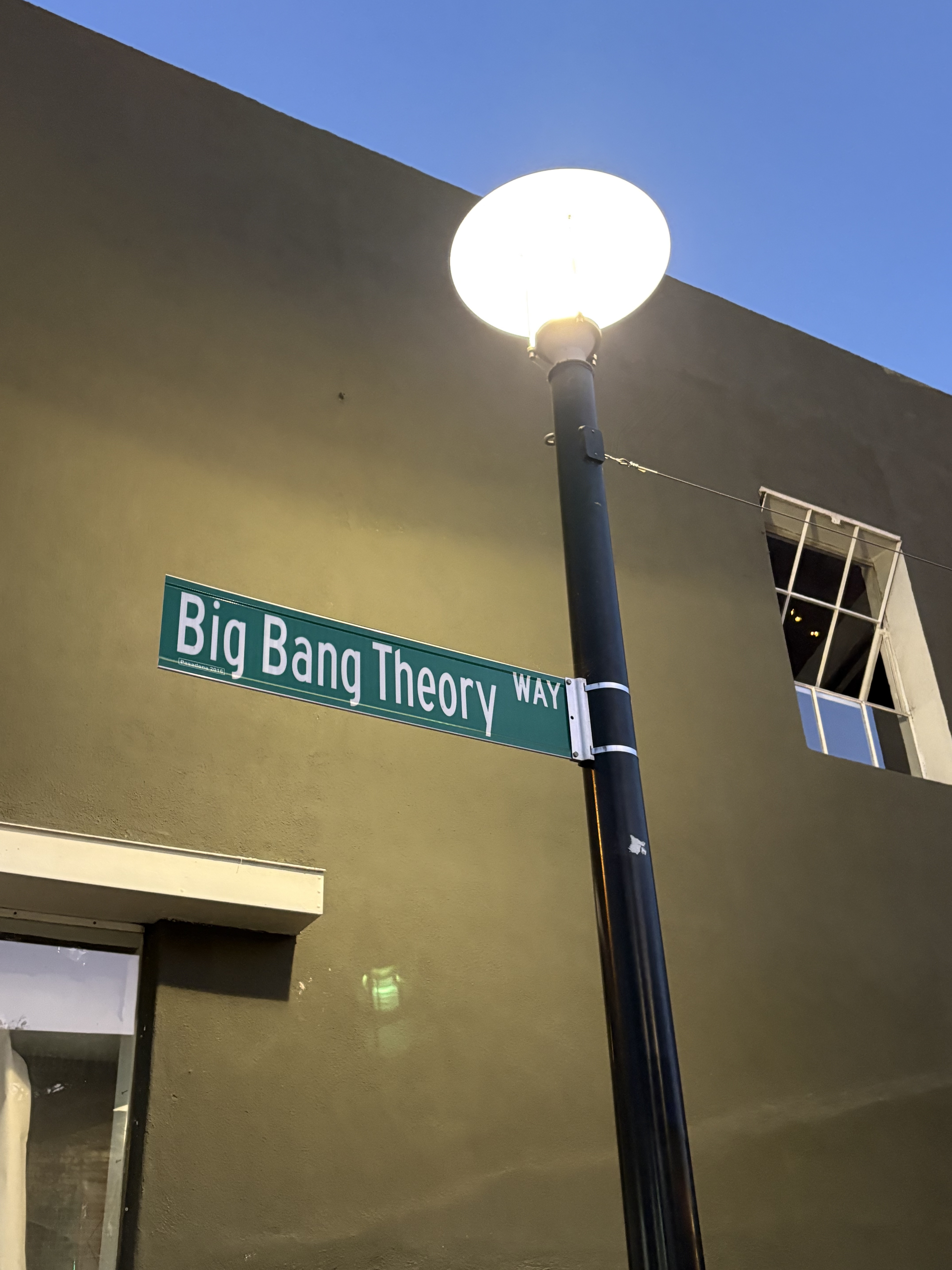 Big Bang Theory Way sign